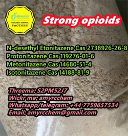 Strong Synthetic opioids nitazenes buy N-desethyl Etonitazene Cas 2738926-26-8 Protonitazene Metonitazene powder for sale Telegram: +44 7759657534