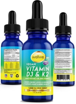 Vegan Vitamin D3 K2 1oz (30ml) 